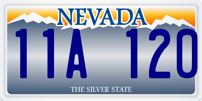 NV license plate 11A120