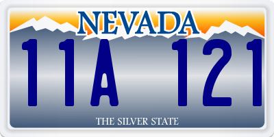 NV license plate 11A121