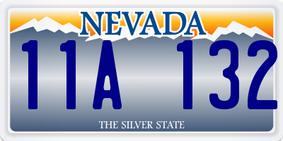 NV license plate 11A132