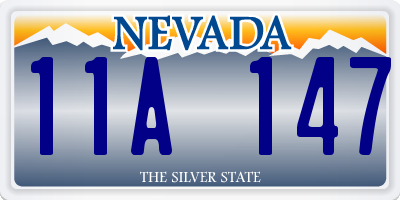 NV license plate 11A147