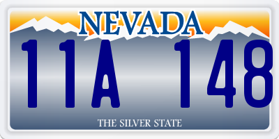 NV license plate 11A148