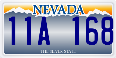 NV license plate 11A168