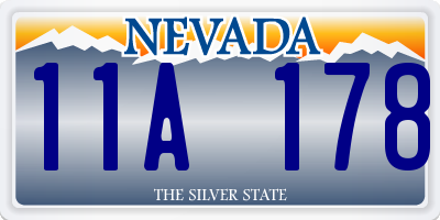 NV license plate 11A178