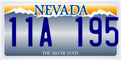 NV license plate 11A195