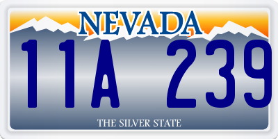 NV license plate 11A239