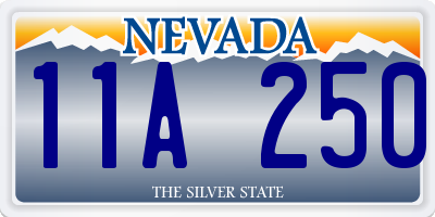 NV license plate 11A250