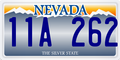 NV license plate 11A262