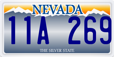 NV license plate 11A269