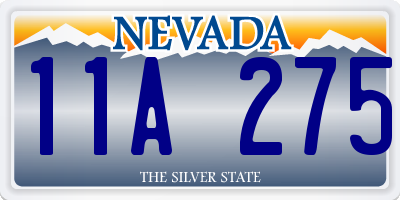 NV license plate 11A275