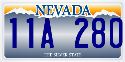 NV license plate 11A280