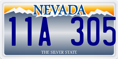 NV license plate 11A305