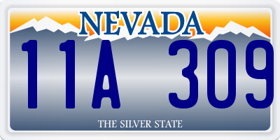 NV license plate 11A309