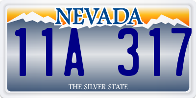 NV license plate 11A317