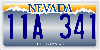 NV license plate 11A341