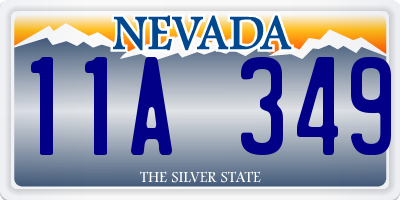 NV license plate 11A349