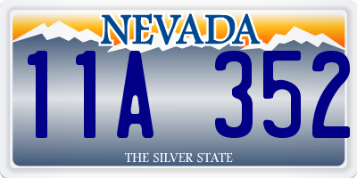 NV license plate 11A352