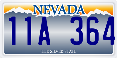 NV license plate 11A364