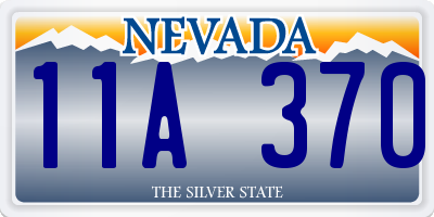 NV license plate 11A370