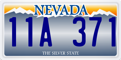 NV license plate 11A371