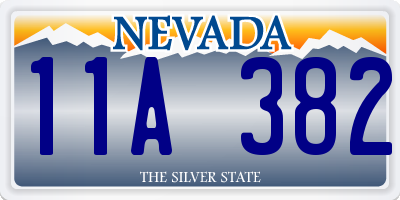 NV license plate 11A382