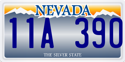 NV license plate 11A390