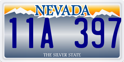 NV license plate 11A397