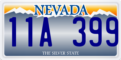 NV license plate 11A399