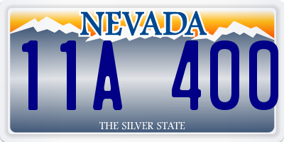 NV license plate 11A400
