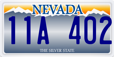 NV license plate 11A402