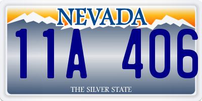 NV license plate 11A406