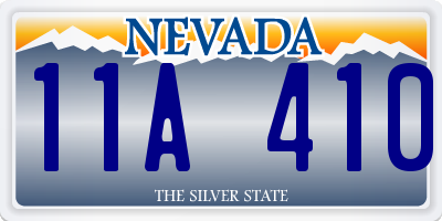 NV license plate 11A410