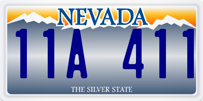 NV license plate 11A411