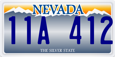 NV license plate 11A412