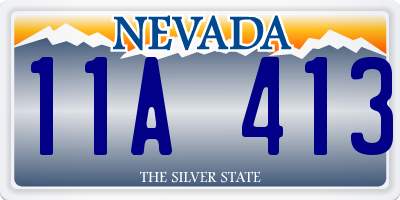 NV license plate 11A413