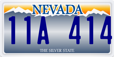 NV license plate 11A414