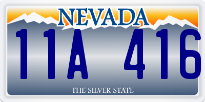 NV license plate 11A416