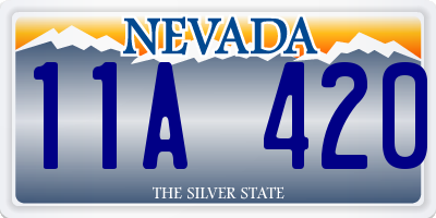 NV license plate 11A420