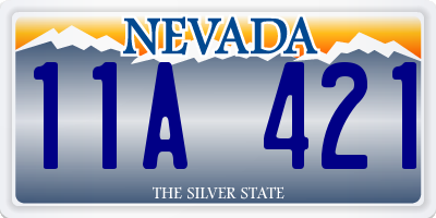 NV license plate 11A421