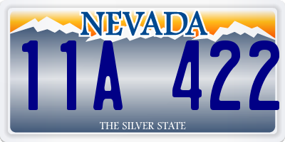 NV license plate 11A422