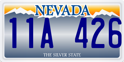 NV license plate 11A426