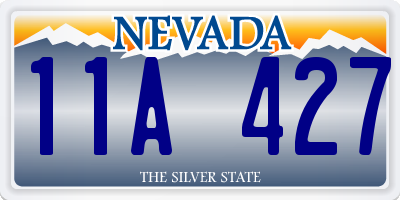 NV license plate 11A427