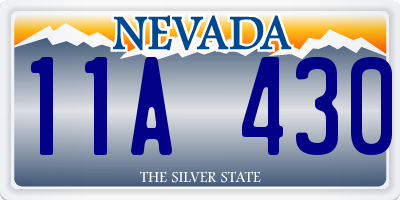 NV license plate 11A430