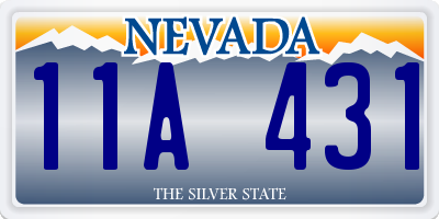 NV license plate 11A431