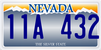 NV license plate 11A432
