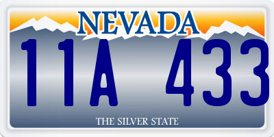 NV license plate 11A433