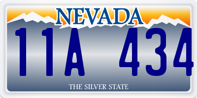 NV license plate 11A434