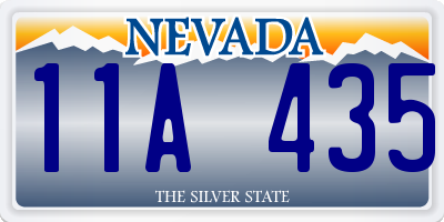 NV license plate 11A435