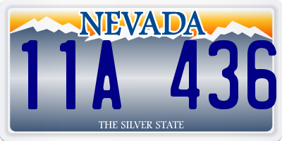 NV license plate 11A436