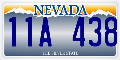 NV license plate 11A438