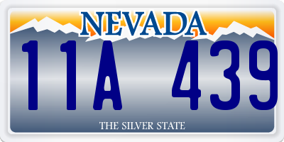 NV license plate 11A439